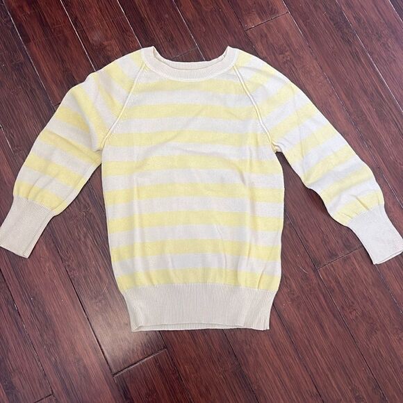 Gap Sweater - XS - Worn Once Yellow Striped Top - Picture 1 of 3